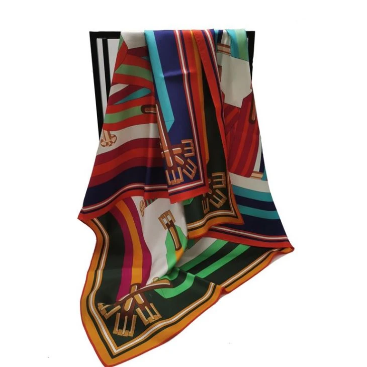 Double Sided Custom Digital Printed Chinese Silk Scarf